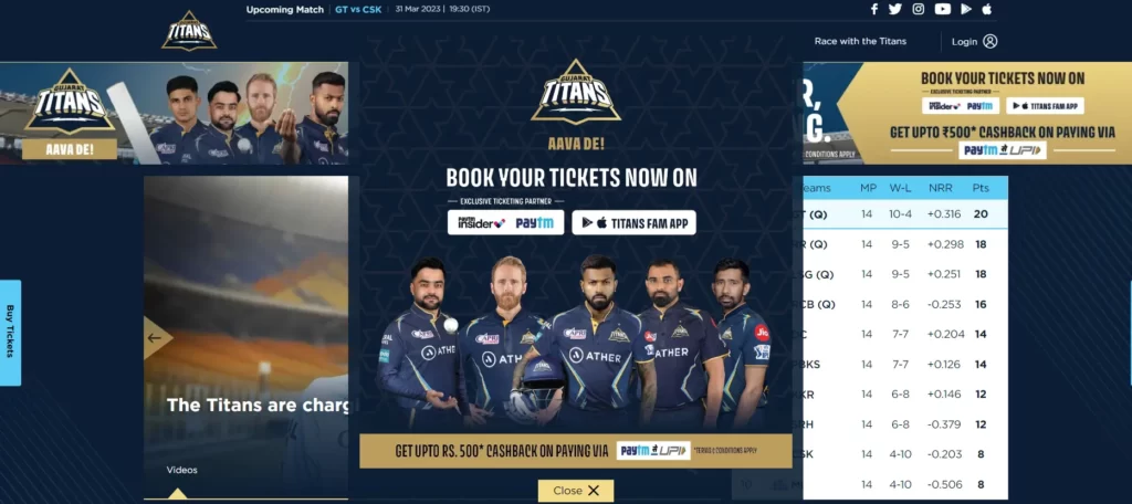 How to buy IPL Tickets for Gujarat Titan's Match, 2023. 