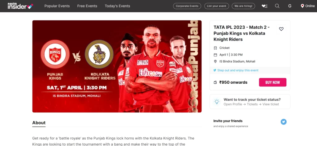 How to Book IPL Tickets for the Kolkata Knight Riders.