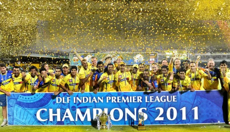 CSK 2011 Winners of each ipl season