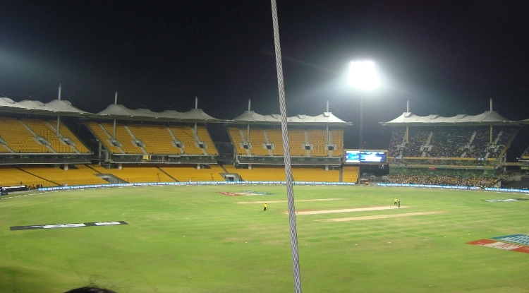 MA Chidambaram Stadium in the Night