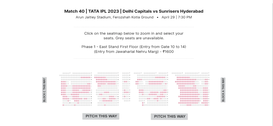 Delhi Capitals tickets IPL