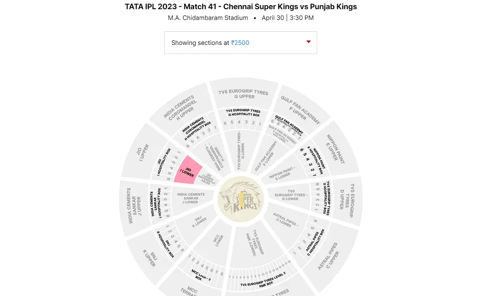 CSK The Chepauk Stadium 2023