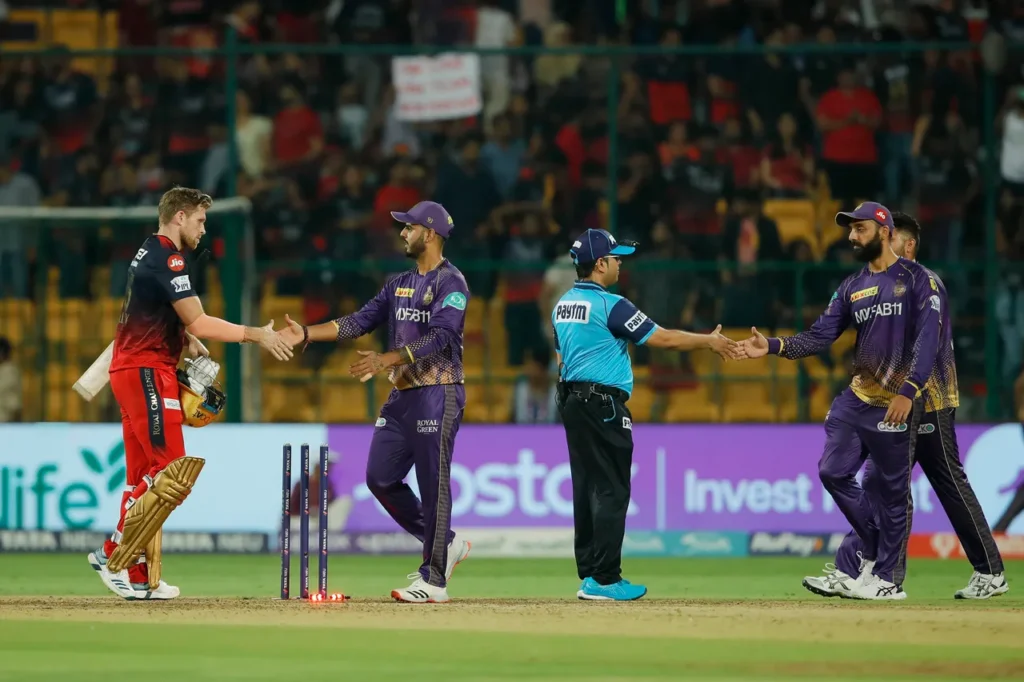 KKR Ends Losing Streak, Defeats RCB by 21 Runs