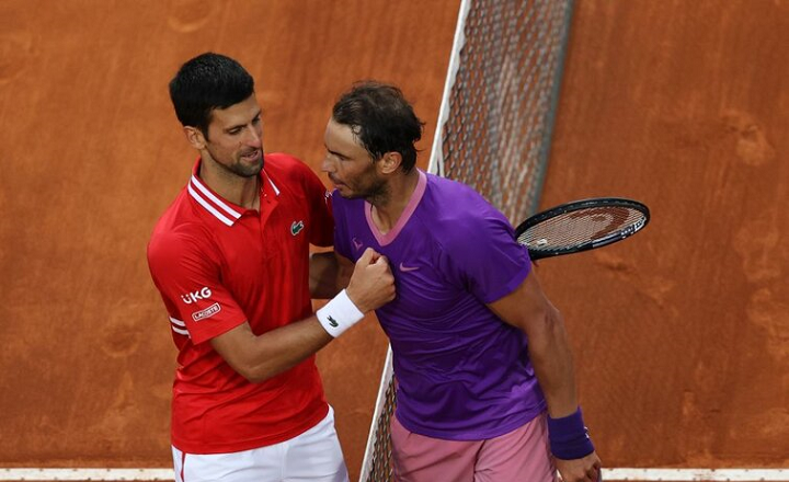 Novak Djokovic and Rafael Nadal