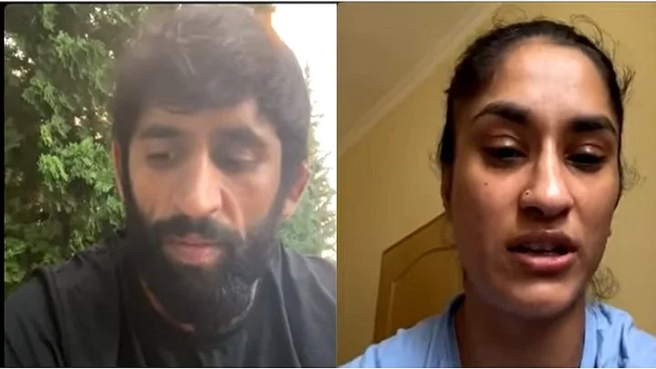 Vinesh Phogat and Bajrang Punia image