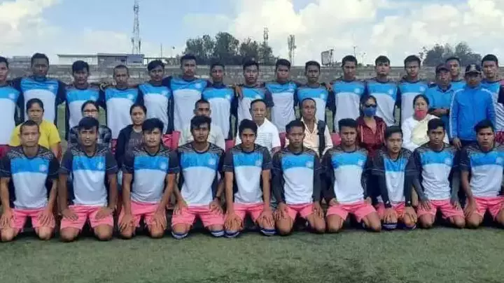 Manipur team in training kit ahead of Santosh Trophy Qualifiers